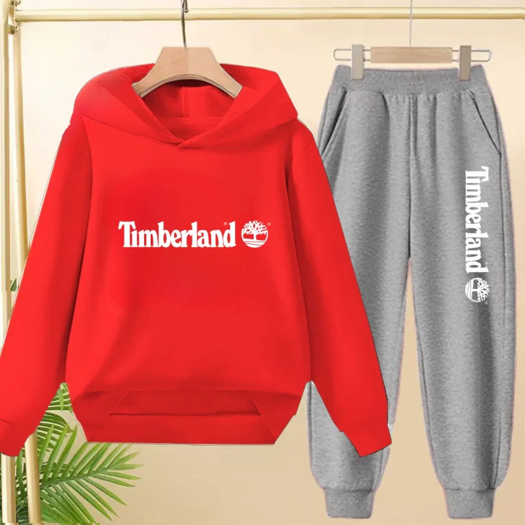 Children Clothing Autumn Winter Hoodie Coat Sweatshirt Top+Trousers Boys Girls Toddler 3-12Yrs Casual Kids Charming Pullover Set