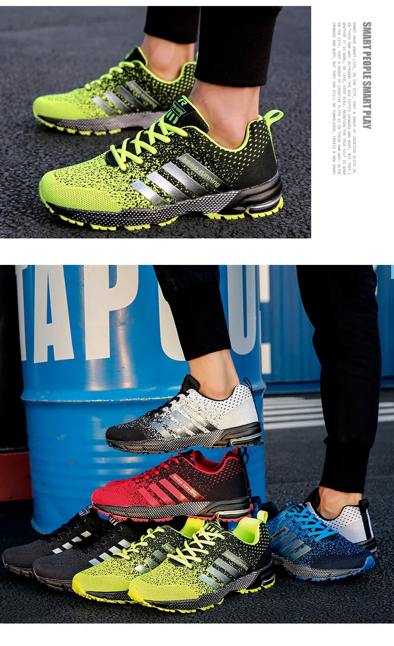 New fashionable plus-size men's casual sports shoes, walking and running shoes, tennis vulcanized men's shoes