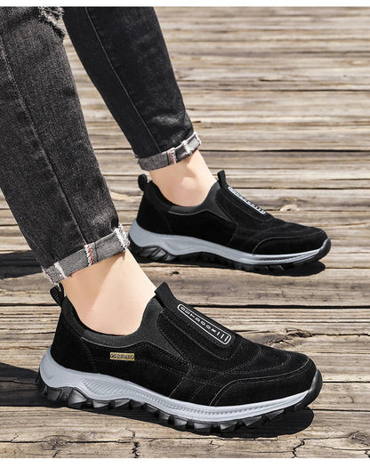 Outdoor Comprehensive Training Shoes Casual Men's Shoes Breathable Suede Leather Shoes Non-slip Walking Shoes Sports Shoes