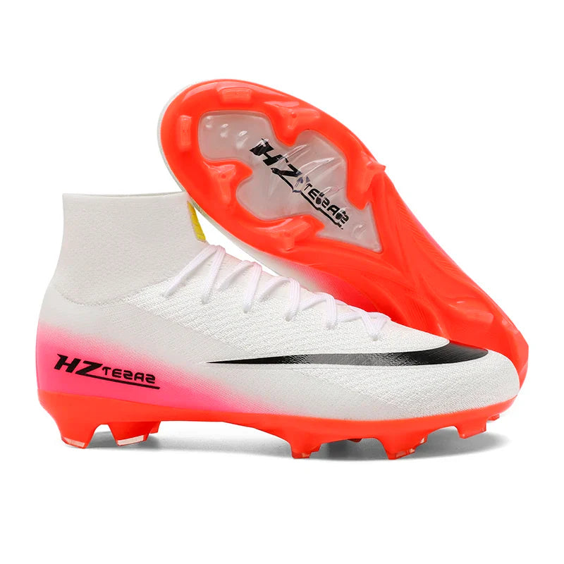 New Men Soccer Shoes Football Boots Cleats Adult Outdoor Breathable Training Sport Long Spikes Boys Non Slip Match Comfortable