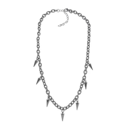 Stainless Steel Punk Aesthetic Stud Necklace Men Choker Cool Hip Hop Women Rivet Pendant Necklace Gothic Jewelry Gifts