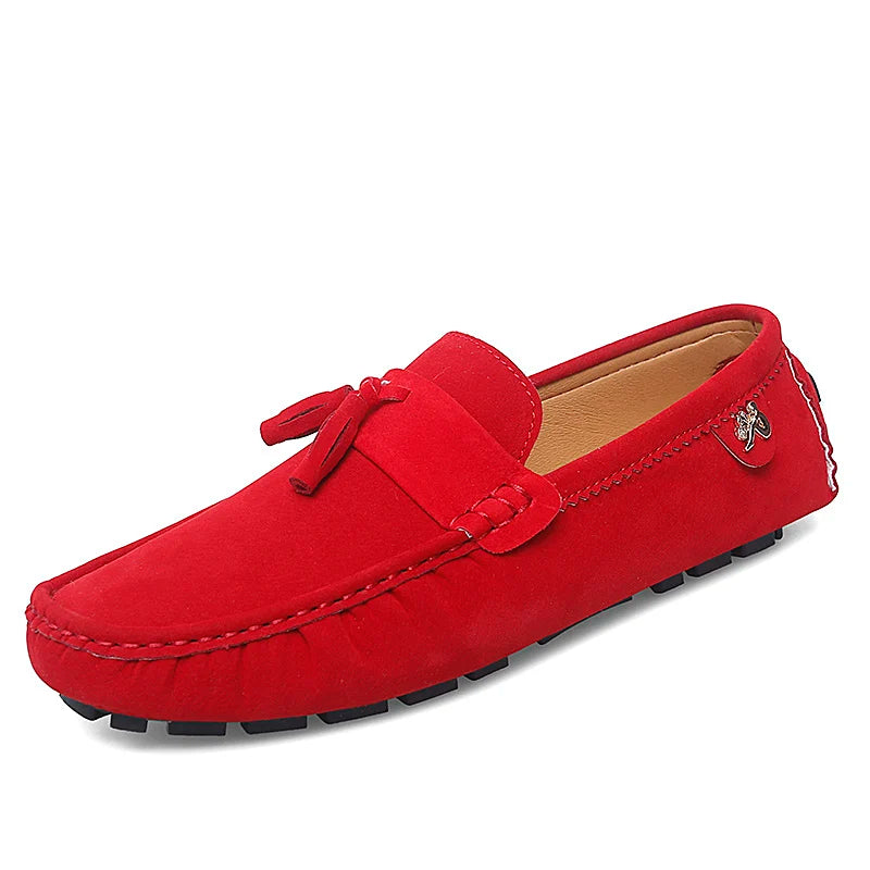 2025 New Beanie Shoes Men's Tassel Frosted Soft Sole Korean Style Easiest for Match Fashion Casual Shoes British Lazy Driving Trbottomy Shoes