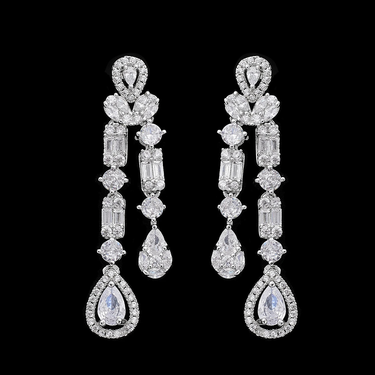 2023 New 4-piece Ring Cubic Zirconia Bridal Wedding Jewelry Set, Dubai Nigeria Crystal Wedding Jewelry Set
