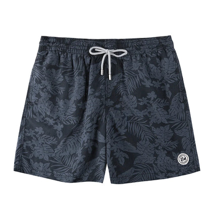 Beach Men's Swim Shorts Flower 3D Printed Surfing Board Shorts Quick Dry with Mesh Lining and Pockets Struck Shorts