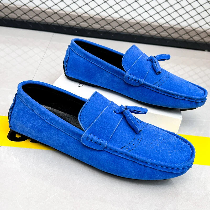 Loafers Men Casual Shoes Tassel Brogue Shoes Men Loafers Moccasins Breathable Slip on Big Size Driving Loafers for Men Shoes