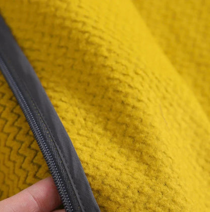 Outdoor Men's and Women's Leisure Sports Fishing Travel Trend Mountain Grab Velvet Hooded Wavy Camping All-match Jacket