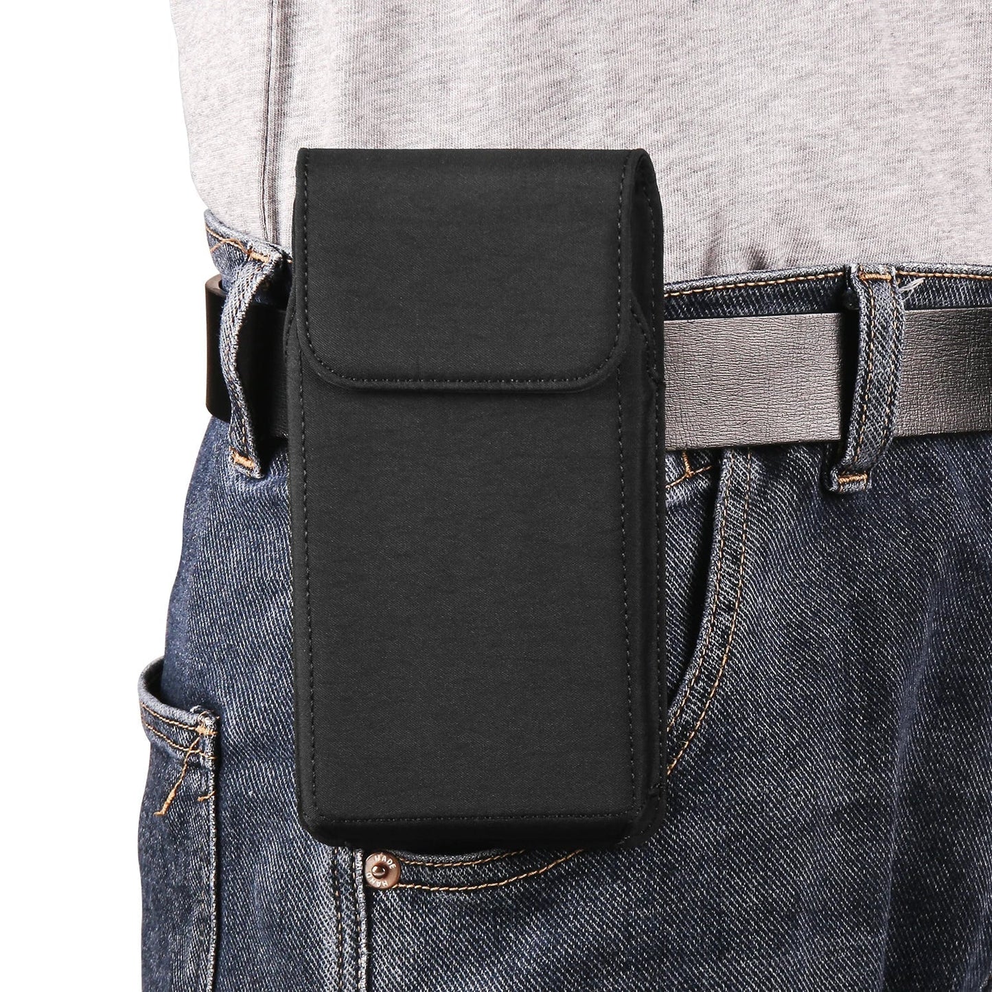 Nylon Belt Clip Phone Case Man Waist Bag For iPhone 17 16 15 14 13 Pro Max Samsung S25 S24 S23 S22 S21 Plus Redmi Holster Cover