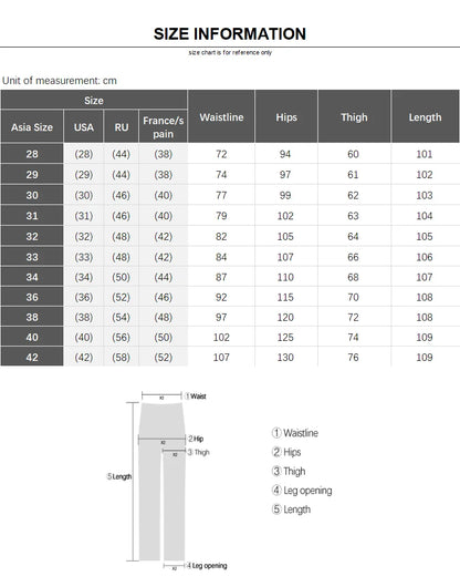 Spring Summer New Men's Casual Pants Thin Mulberry Silk Soft Business Casual Trousers Slim Straight Elastic Suit Pants Male