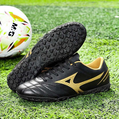 Men Football Boots Soccer Shoes Breathable Professional Turf Outdoor Non-slip Long Spikes Adult Ultralight Training Futsal