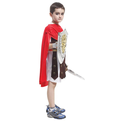 Children's Knight Costume Cosplay Performance Dress Party European Knight Armor Medieval Royal Castle Defender Armor