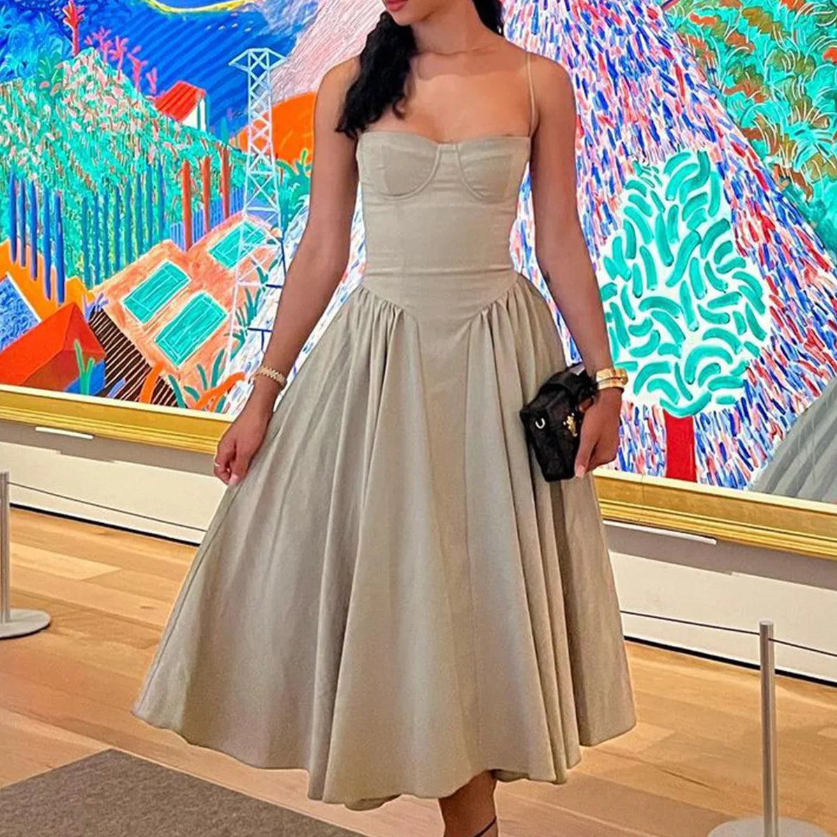 Summer Party Dresses 2025 New Arrivals Fit and Flare Elegant Midi Dress Red Night Date Dress