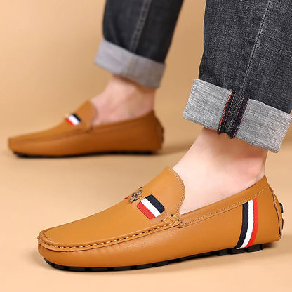 Loafers Men Casual PU Leather Loafers Mens Shoes Italian Comfortable Moccasins Luxury Formal Slip on Driving Shoes for Men