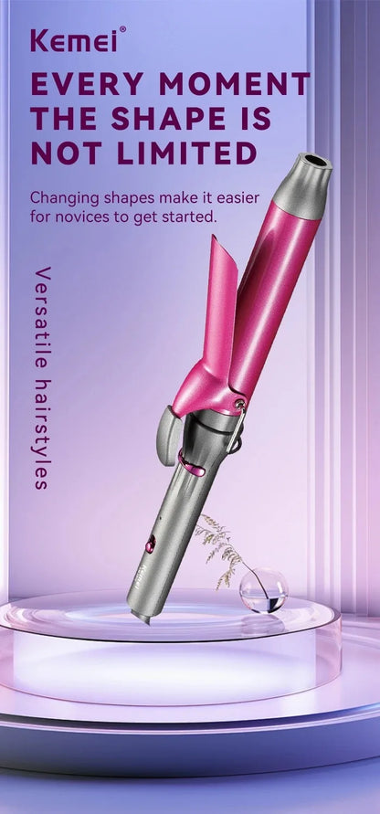 Ceramic Curling Iron 1 Barrel Hair Curler for Hair Rotating Produces Classic Curls for Use on Short Medium and Long Hair