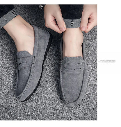 Brand Spring Summer Hot Sell Moccasins Men Loafers High Quality Genuine Leather Shoes Men Flats Lightweight Driving Shoes 2023