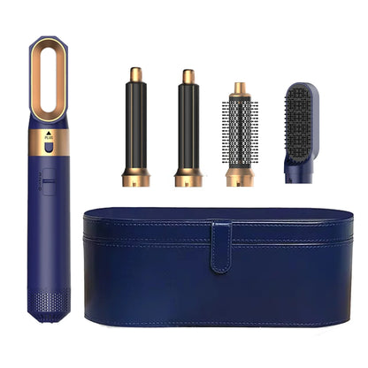 5 In 1 Professional Hair Dryer Hot Air Comb Brush With Curling Iron And Hair Straightener For Salon Quality Hair Styling