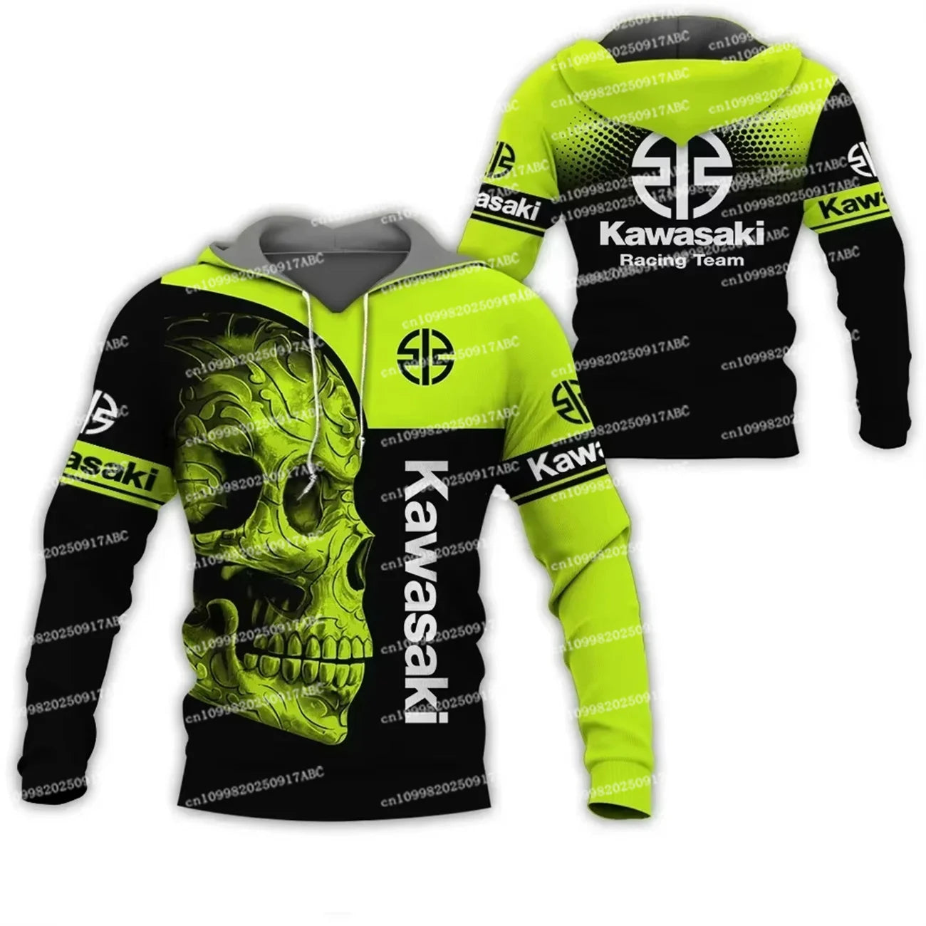 Men's Hooded Men's Sports and Leisure Wear 3D Printed Women Hoodie Adventure Fashion Motorcycle Top