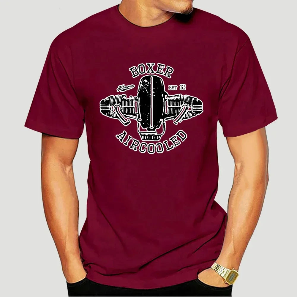 2019 Hot Sale  cotton Germany motorcycle engine BOXER AIRCOOLED T-Shirt R100 R80 R65 R nineT nine T Scrambler Tee shirt 8920X