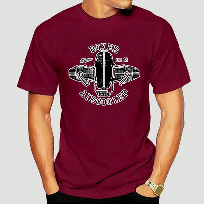 2019 Hot Sale  cotton Germany motorcycle engine BOXER AIRCOOLED T-Shirt R100 R80 R65 R nineT nine T Scrambler Tee shirt 8920X