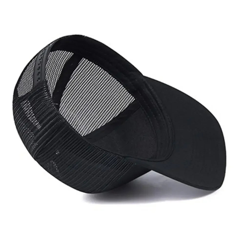 Unisex Cap Slight Curved Brim Style Trucker Hat  Men & Women Casual Outdoor Breathable Summer Cap