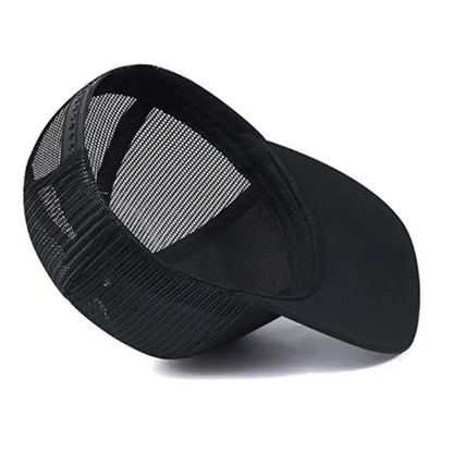 Unisex Cap Slight Curved Brim Style Trucker Hat  Men & Women Casual Outdoor Breathable Summer Cap