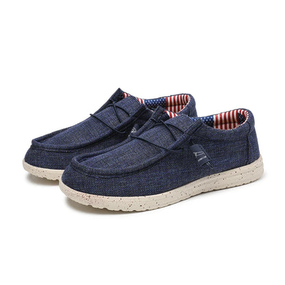 Plus Size Men's Solid Color Breathable Slip On Classic Loafer Shoes Comfy Casual Durable Lightweight Walking Shoes