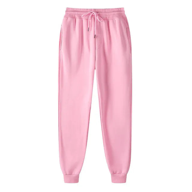 Autumn and winter Men Warm Casual Pants Fitness Sportswear Tracksuit Bottoms    Trousers Black Gyms Jogger Pants