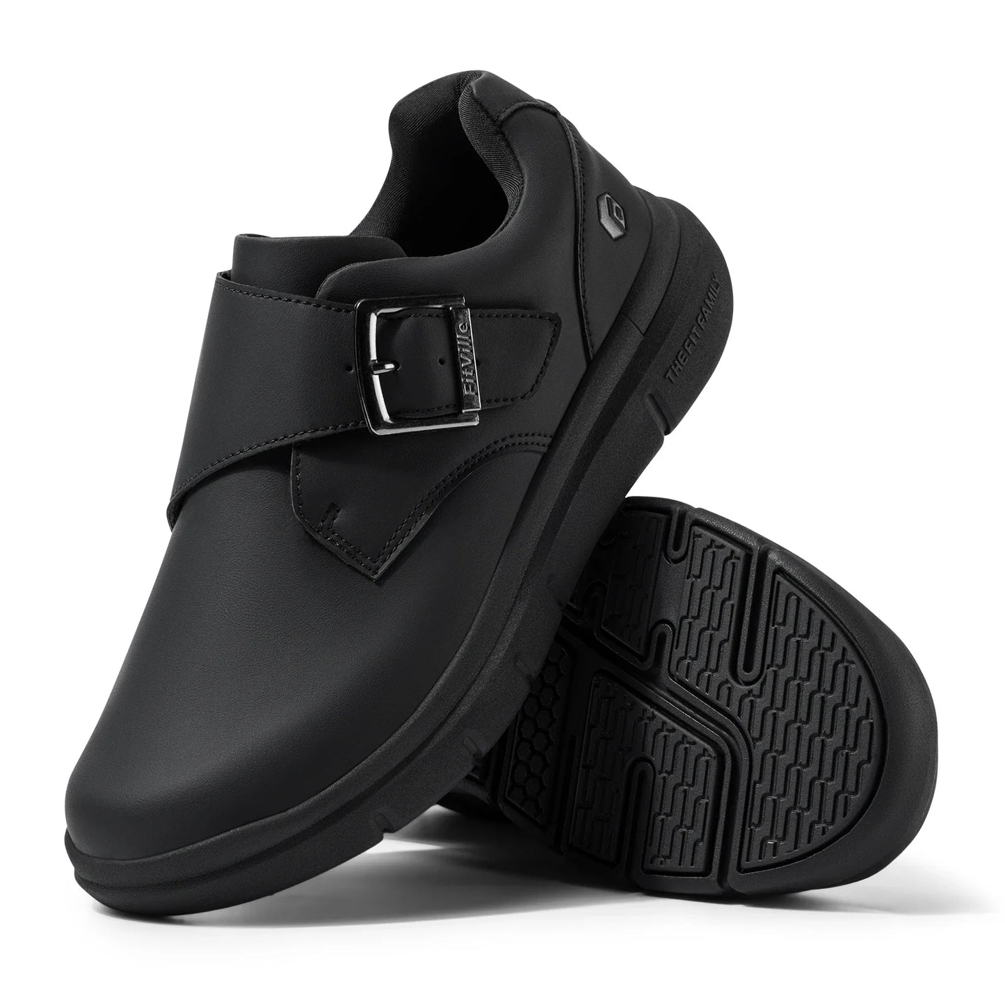 Sapatos masculinos de couro, sapatos largos para pés inchados, sapatos masculinos diabéticos para caminhada, para negócios e caminhadas ao ar livre
