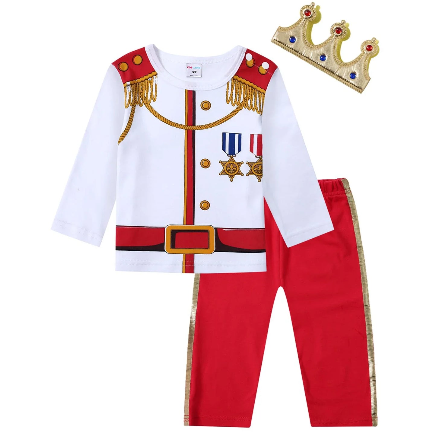 Boys Pilot Costumes Baby Firefighter Clothing Infant Police Cosplay Party Outfits Set Long Pants with Hat Halloween Costume