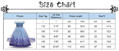 Vestidos de Elsa para Meninas Fantasia de Princesa Infantil Lantejoulas Fantasia Infantil Cosplay Rainha Roupas de Halloween Vestidos de Festa de Carnaval