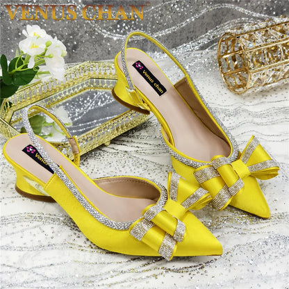 Fashionable And Elegant Nigerian Wedding Banquet High Heels Anti Slip Women's Sandals Plus Size Nigerian Party Shoes