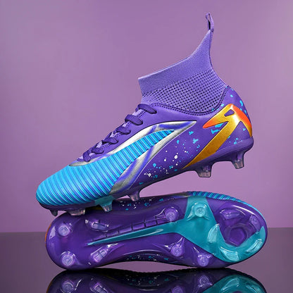 New Men Football Boots Sports Shoes Futsal High Ankle Soccer Shoes High-quality Indoor Non-Slip Outdoor Ultralight Non-Slip