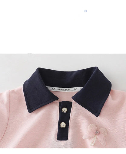 Girls Dresses Summer New Children Polo Shirts Dress For Baby Casual Clothes Kids Sports Costume Dress Outfits Girls