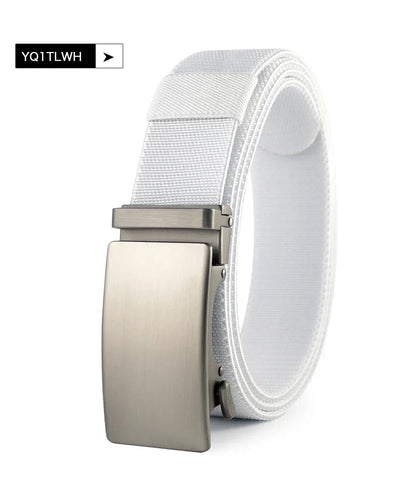 Men Belt Elastic Metal Automatic Buckle Army Outdoor Hunting Tactical Jeans Pants Belt Nylon Breathable Belts 150 Big Size Belts