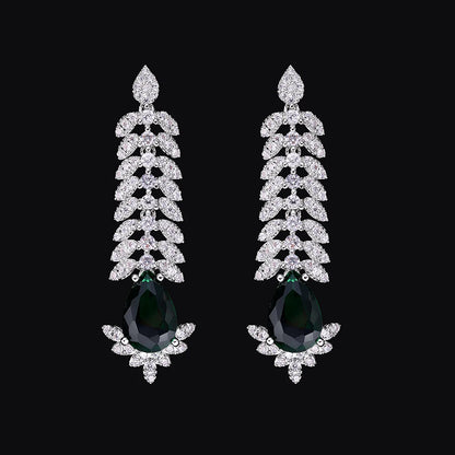 2024 New 4-piece Bridal Cubic Zirconia Full Set Women's Party Jewelry Set, Deluxe Dubai Nigeria Crystal Wedding Jewelry Set