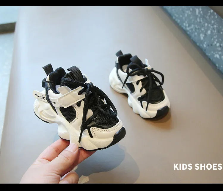Fashion Children's Sports Shoes Student Mesh Breathable Running Shoes Kids Non-slip Basketball Shoes for Girls and Boys Outdoor