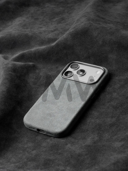 Case for iPhone 17 16 Pro Max Compatible Magsafe Business Supercar Interior Same Suede Leather Phone Cover