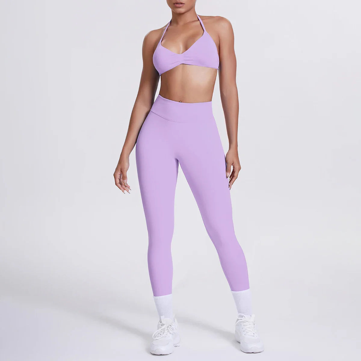Women 2pcs Patchwork Sport Yoga Suit Training Sleeveless Sport Gym Tops Tummy Control Slimming Booty Leggings Yoga Suit Sports