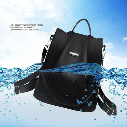 New Women's Multifunction Backpack Casual Solid Color School Bag  For Girls Fashion Detachable Strap Travel Shoulder Bag