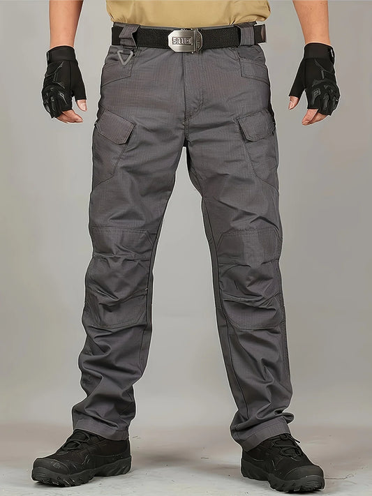 5XL Plus Size Men's Thin Cargo Pants With Side Pockets For Spring Summer Tactical Oversized Loose Punk Pants Big And Tall Guys