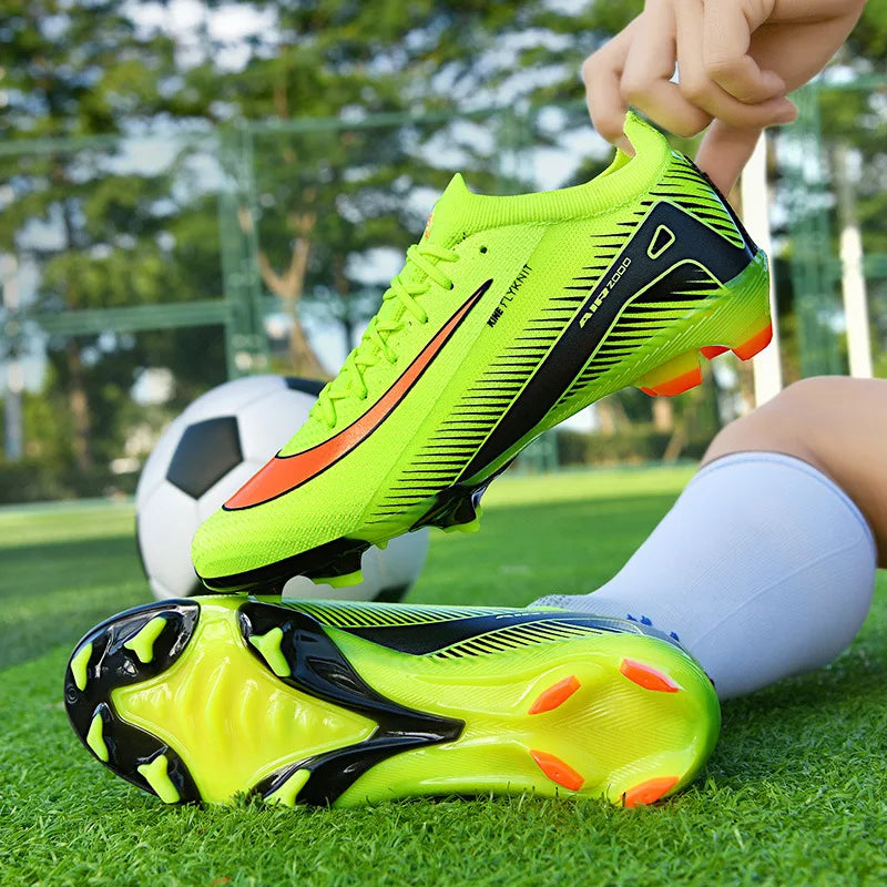 New High-Top Soccer Shoes Professional Training Football Boots TF/FG Non-Slip Soccer Sneakers Outdoor Grass Soccer Shoes