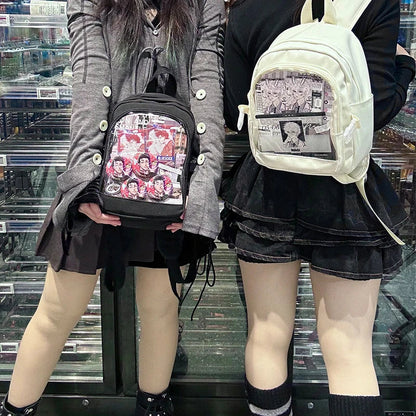 Cute Mini Backpack Women Kawaii Ita Bag Sweet Girl Transparent Rucksack DIY Personality Display Knapsack Lolita Shoulder Bag