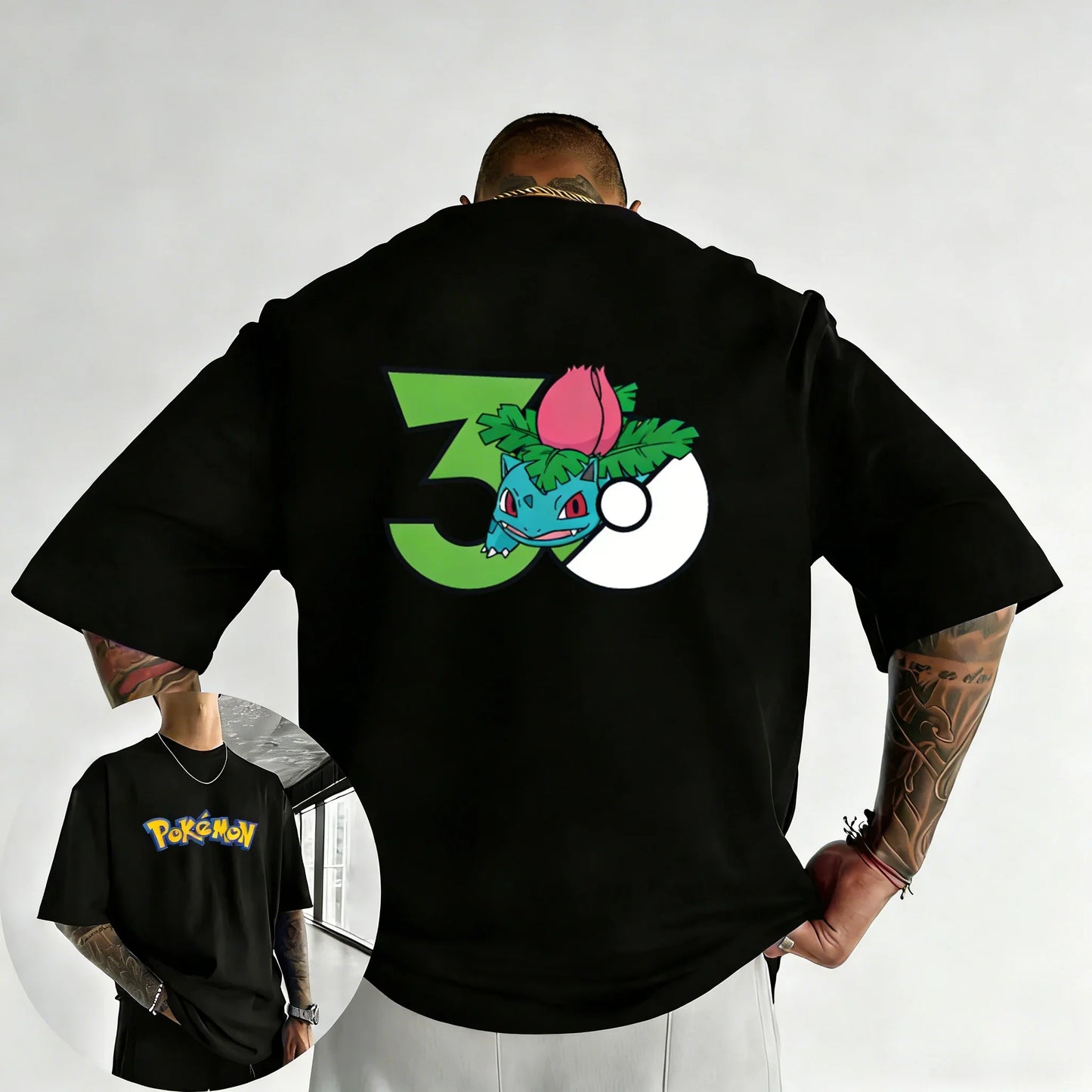 Printed T-shirt Summer New Men's and Women's Loose Casual Hip Hop Trendy Short Sleeve Top