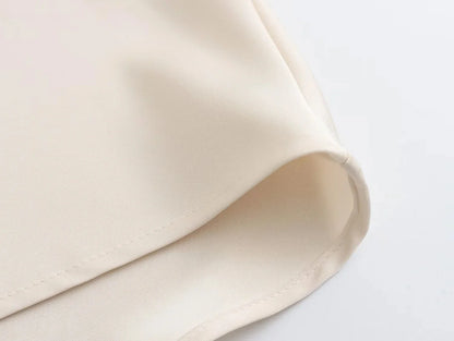 2024 Y2K Casual Women Long Skirt Spring Elastic High Waisted A-Line Casual Female Satin Skirts High Street Lady Skirts