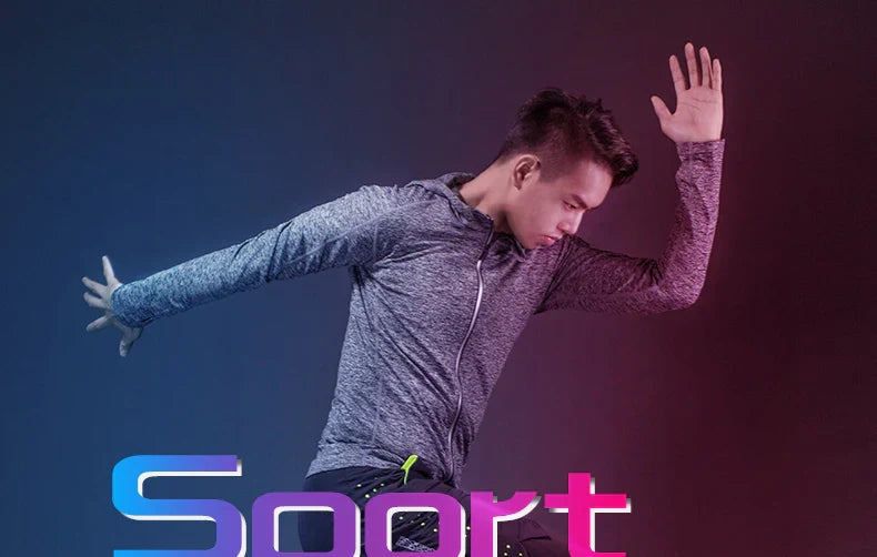 Men's Tracksuit Gym Fitness Running 5 Pcs/Set Quick Dry Sweat-absorb Compression Sport Suit Clothes Jogging Sport Wear
