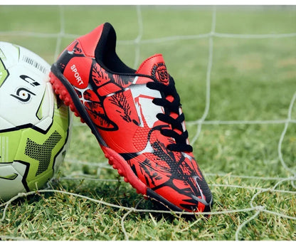 Children Soccer Shoes Sports Society Field Boy Football Shoes Futsal Fast Indoor Sneaker Original Ankle Cleats Football Boots
