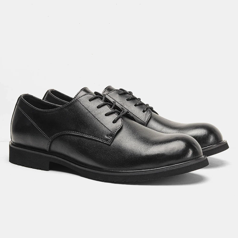 Genuine Leather Men Derby Shoes Ultralight Comfortable fashion Men Casual shoes Black Men Leather Shoes #KD6675