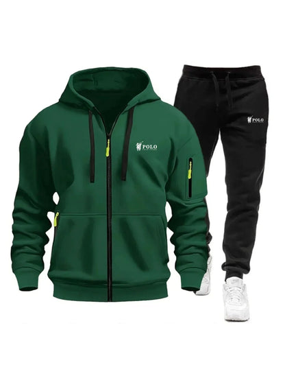 Zipper Sweatshirt Suit Sweatshirts for Men Daily Casual Hoodies Pants High Quality 2026 Sports Tracksuit Jogging Men's Clothing