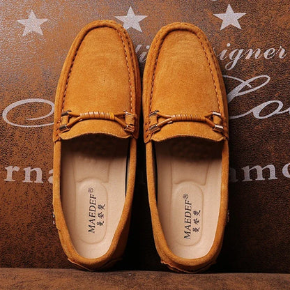 Sapatos Mocassim Masculinos de Luxo Tam. 48, Loafers de Couro Camurça Masculinos, Sapatos Mocassins Slip-on Antiderrapantes para Dirigir para Homens