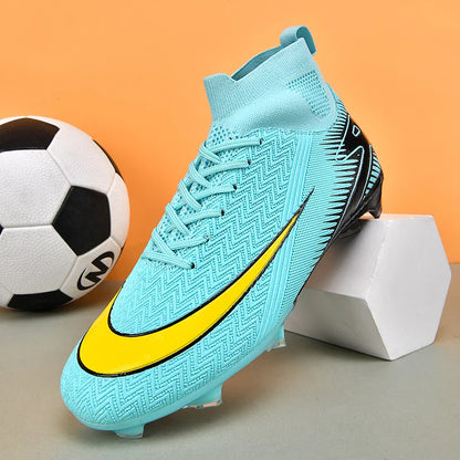 New Men Football Boots Kids Ankle Cleats Grass Soccer Shoes Futsal Indoor Sport Match Training TF/FG Hot-selling High-quality