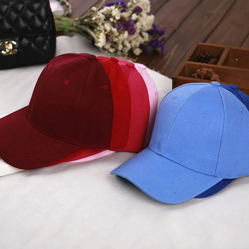 Fashion Retro Solid Color Men and Women Universal Baseball Cap Outdoor Sports Casual Girl Ponytail  Hat Sale